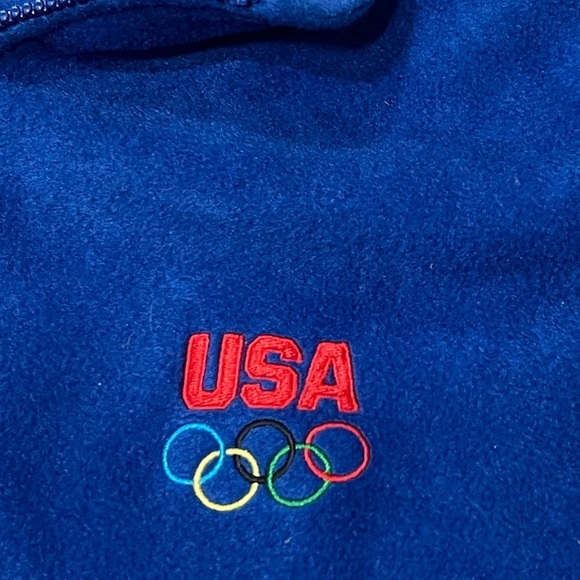 USA Mens Olympics Zip Up Fleece Vest Coat Jacket Outdoor Sports - Picture 3 of 5